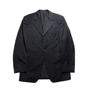 vintage GIANNI VERSACE cashmere blend stripe suits set-up