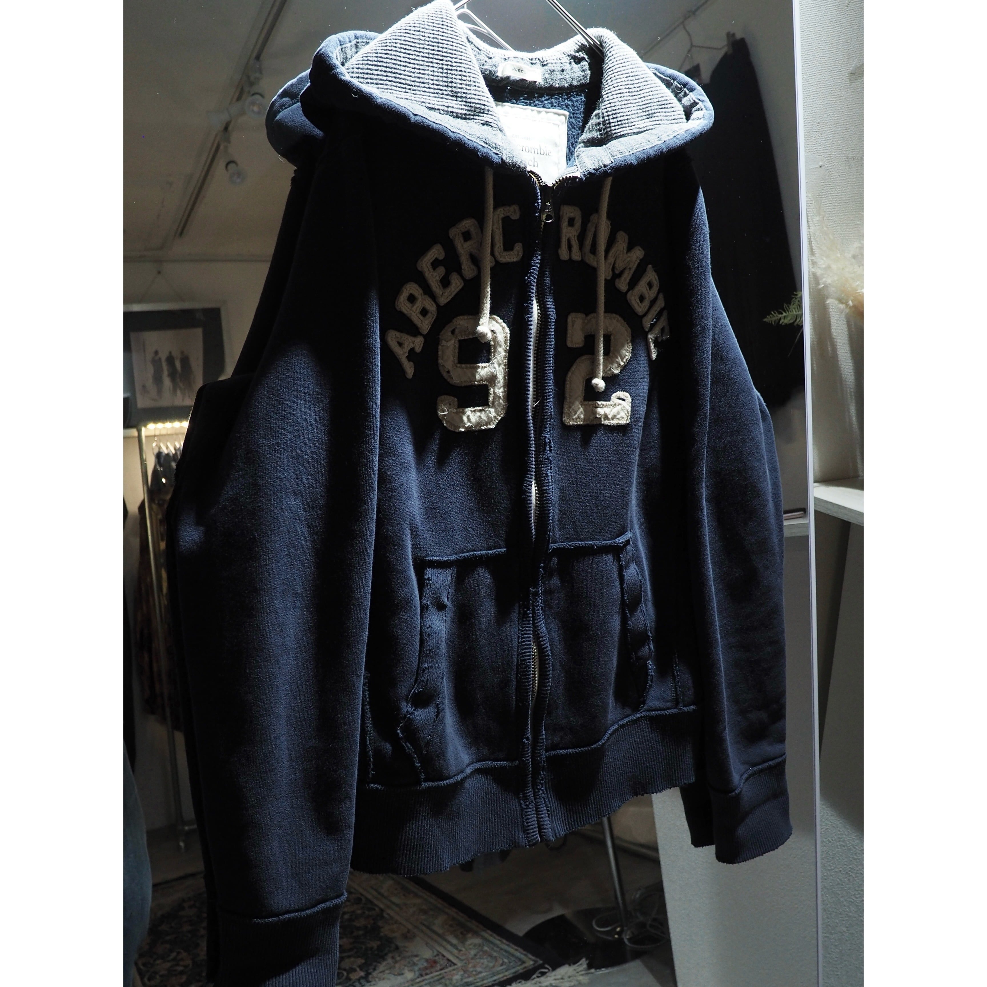 ” Abercrombie & Fitch ” 襤褸 Aging custom full zip Parker