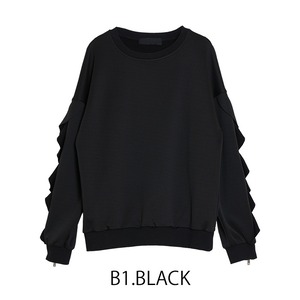 ミカーレミカーレ MICALLEMICALLE フリルスリーブプルオーバー