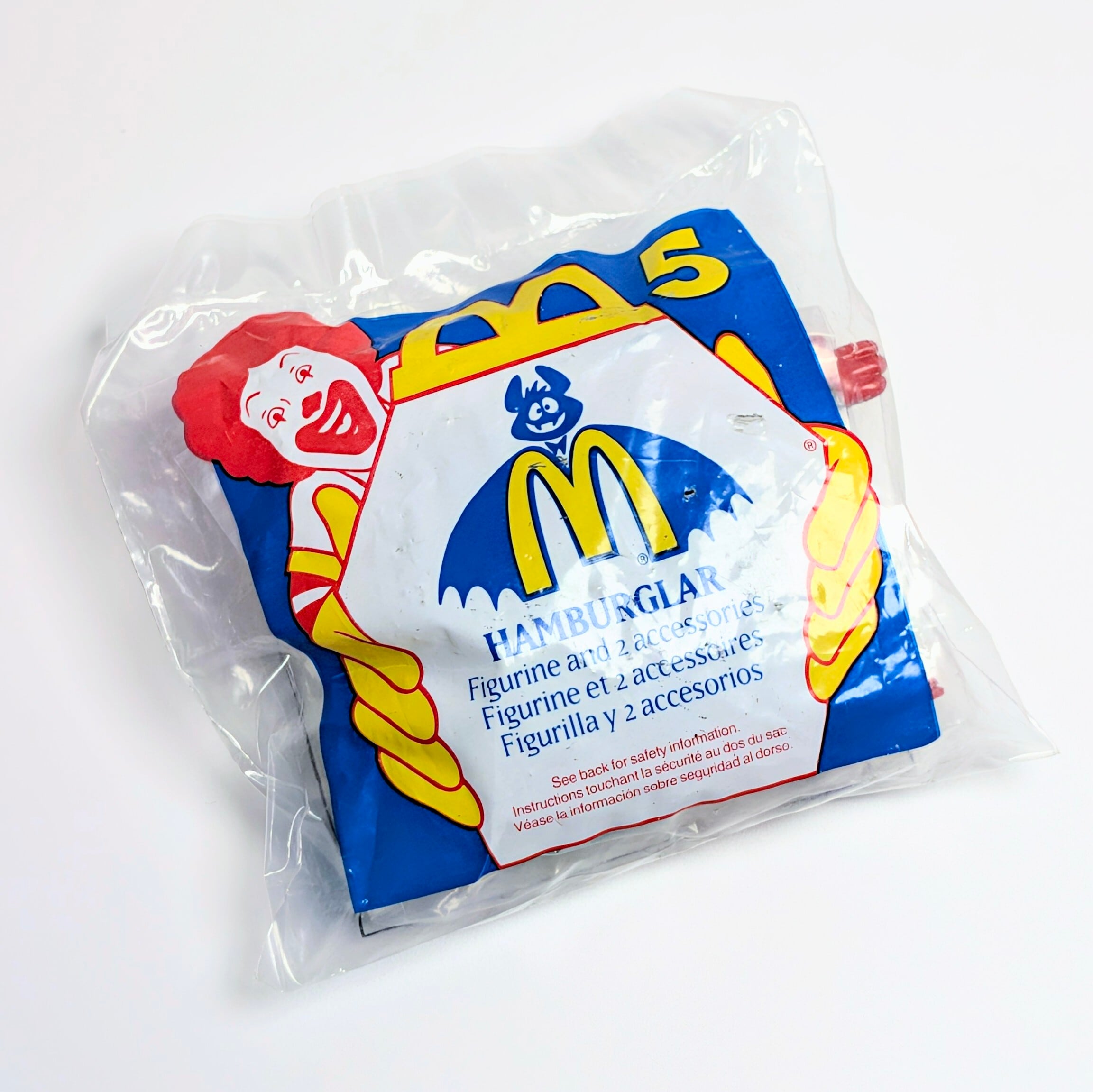 ☆ DEADSTOCK / VINTAGE 1995☆【 McDonald's ( マクドナルド ) 】1995年海外マクドナルドミールトイ / ハロウィンシリーズ『 What am I going to be for HALLOWEEN? 』the Hamburglar ハンバーグラー 未開封 / ハッピーミール 〚アメリカン雑貨 アメトイ〛