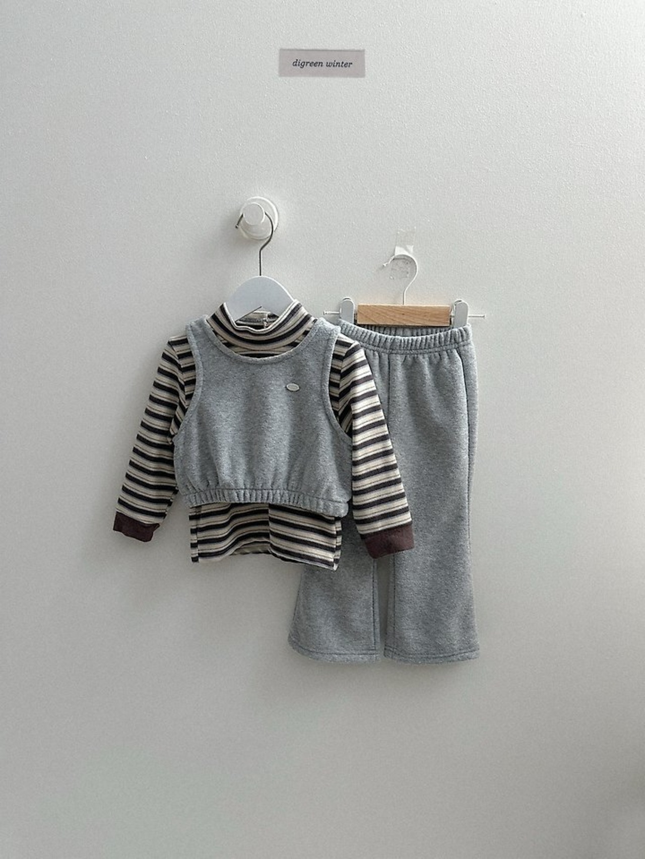 〖取寄〗韓国子供服 / 26winter / Digreen / ミックスタートルネックT / キッズ / 冬服 *S~2XL*