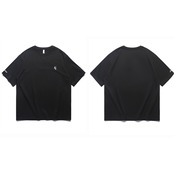 ワンポイントラウンドネックTシャツ A4333