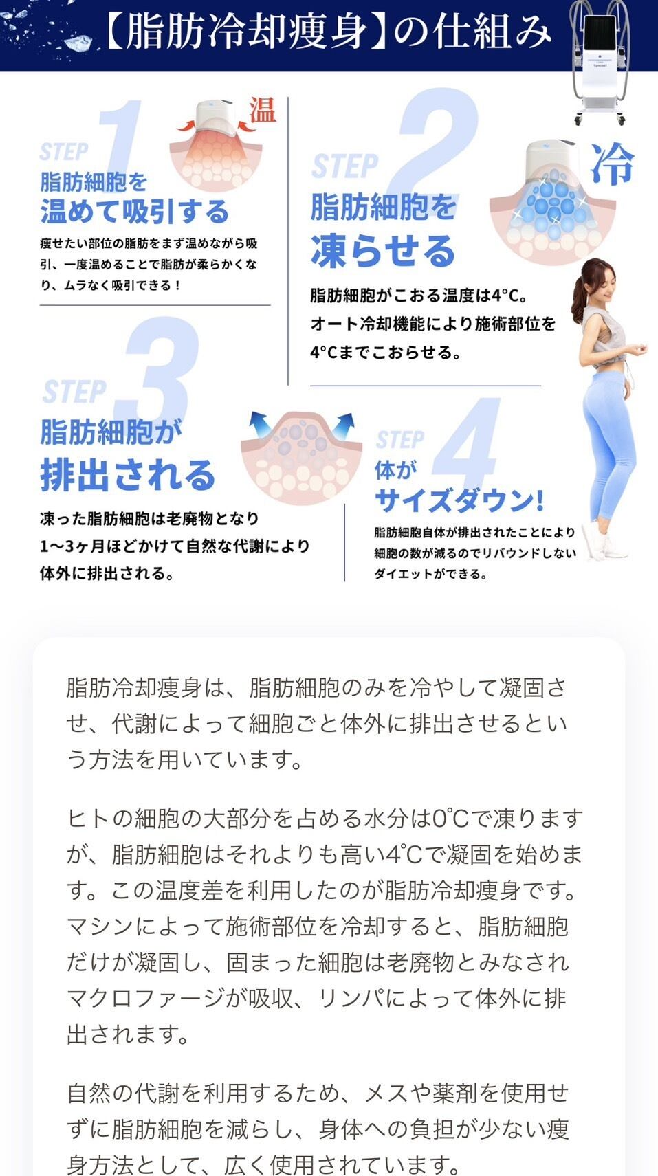 新規お試し価格】周南市初導入 最新AI脂肪冷却マシン 1ヶ所 | yuencebeaute