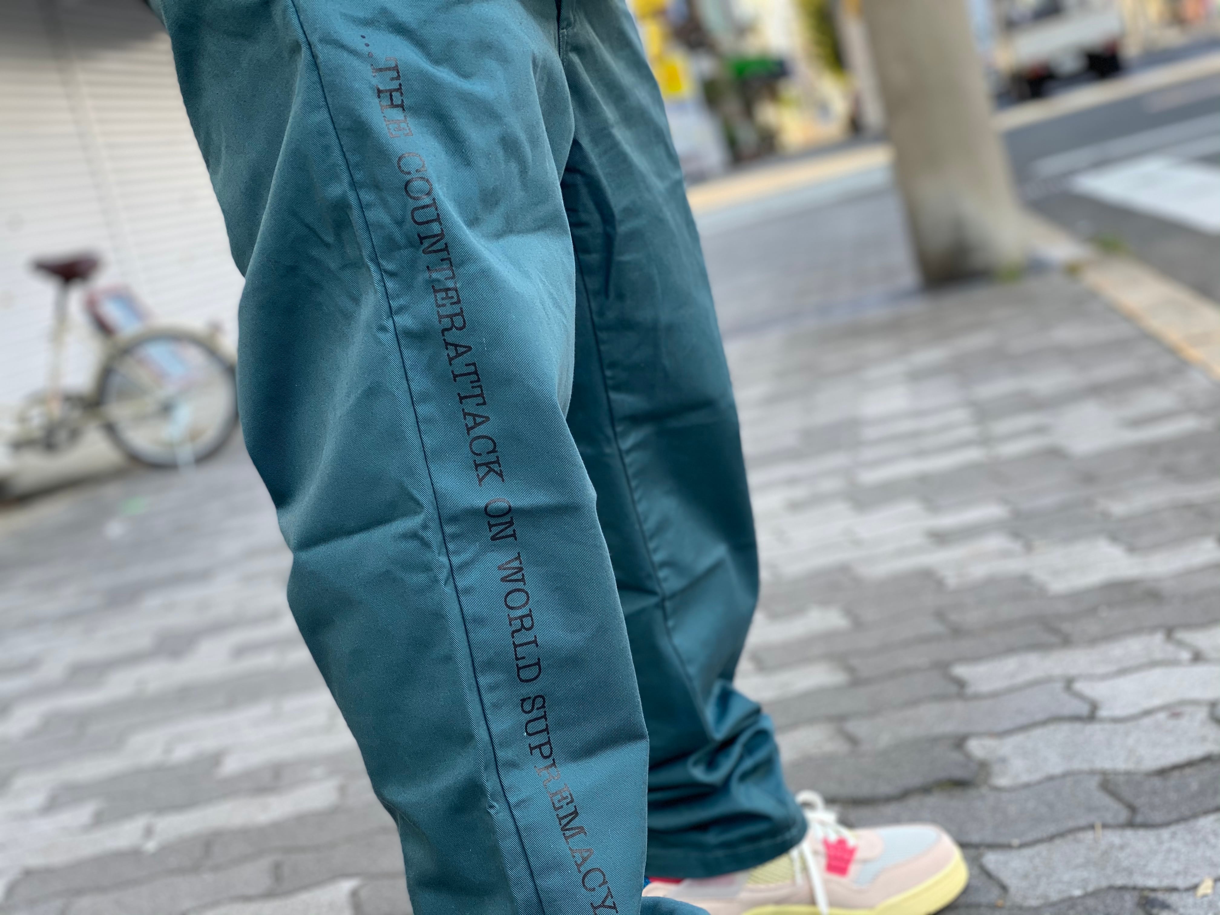 Supreme × UNDERCOVER PUBLIC ENEMY WORK PANT DUSTY TEAL 34 HJ8419 ...