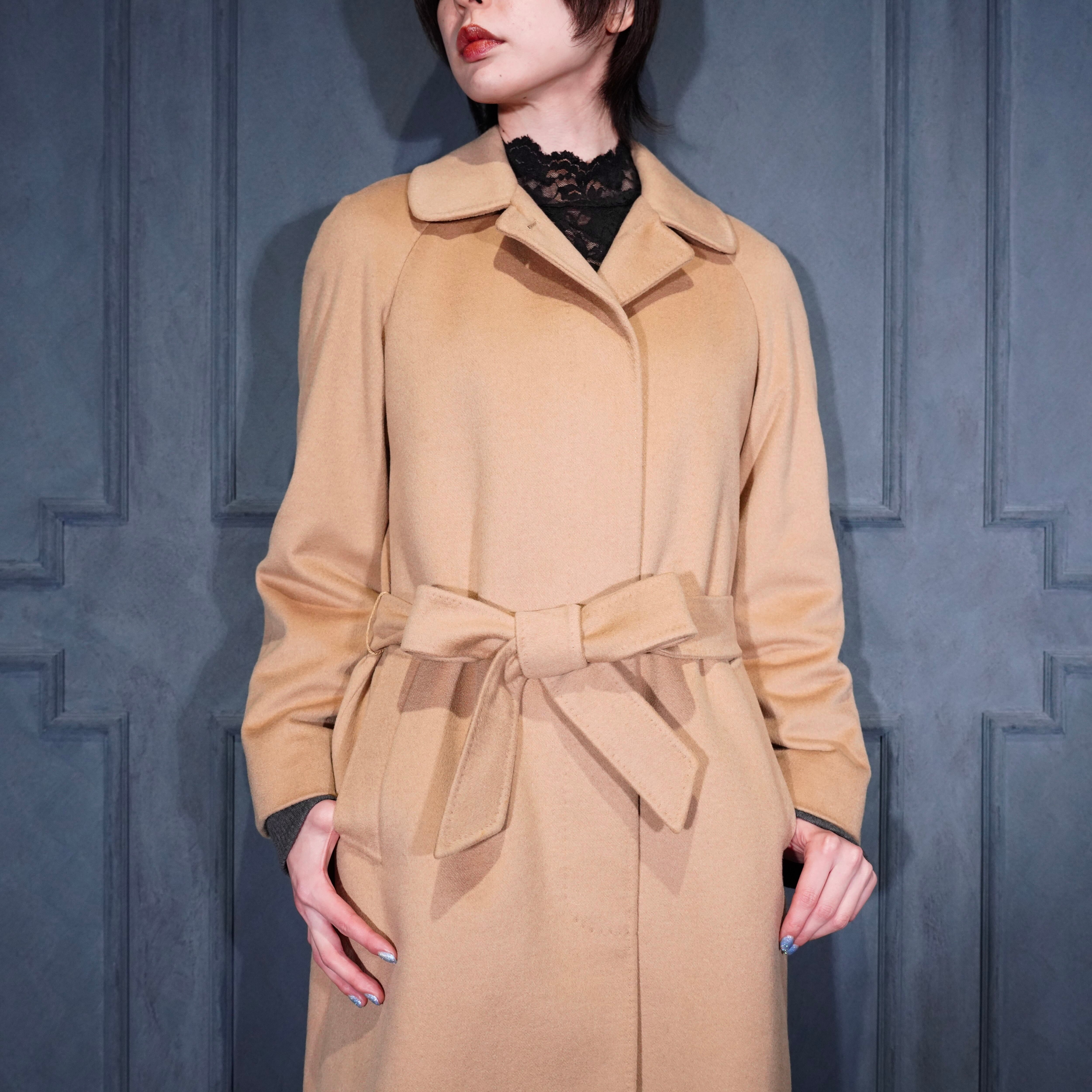 Aquascutum CASHMERE100% BELTED BALMACAAN COAT/アクアスキュータム