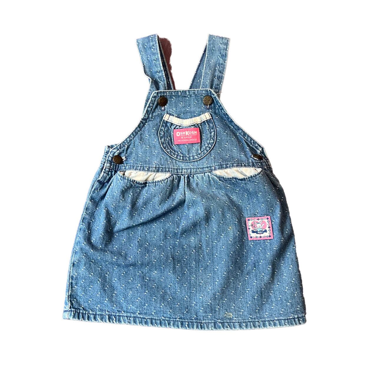 oshkosh デニムジャンパースカート USA古着 4T（oshkosh パステル  