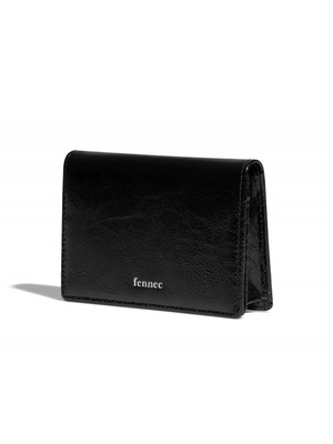 [FENNEC] CRINKLE NAME POCKET - BLACK