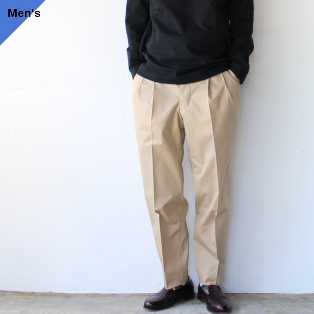 HAVERSACK // COTTON TWILL WIDE PANTS