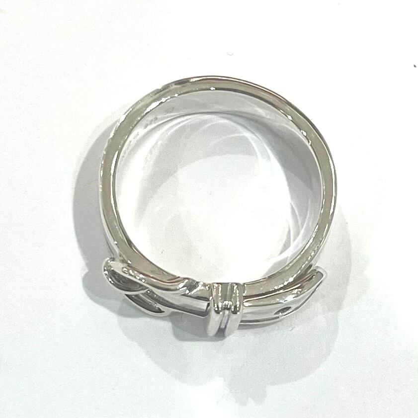 名品【HERMÈS】1962 HERMES エルメス ベルトリング 12号／シルバー925