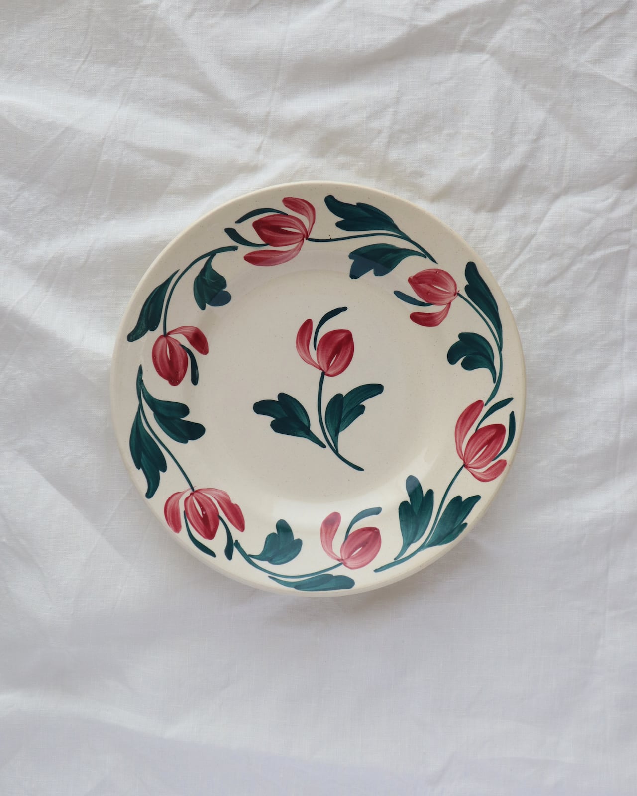 Longchamp ロンシャン “Cécile” ハンドペイント・お花のプレート/A