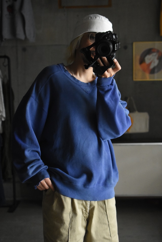 OK/90's "L.L.Bean × RUSSEL ATHLETIC" nice fade brank sweat.