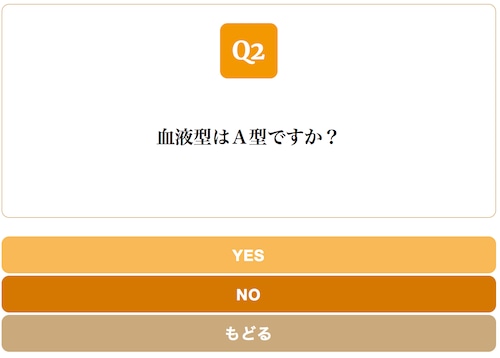Yes/No Chart ORANGE スタイル