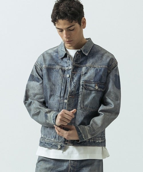 SLICK 【Trompe-l'oeil Denim 1st Type Tracker Jacket】 スリック