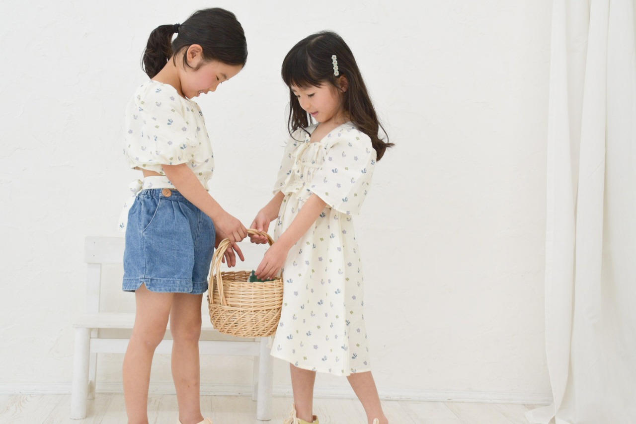 Mia Muslin Flower Dress / MIPOUNET