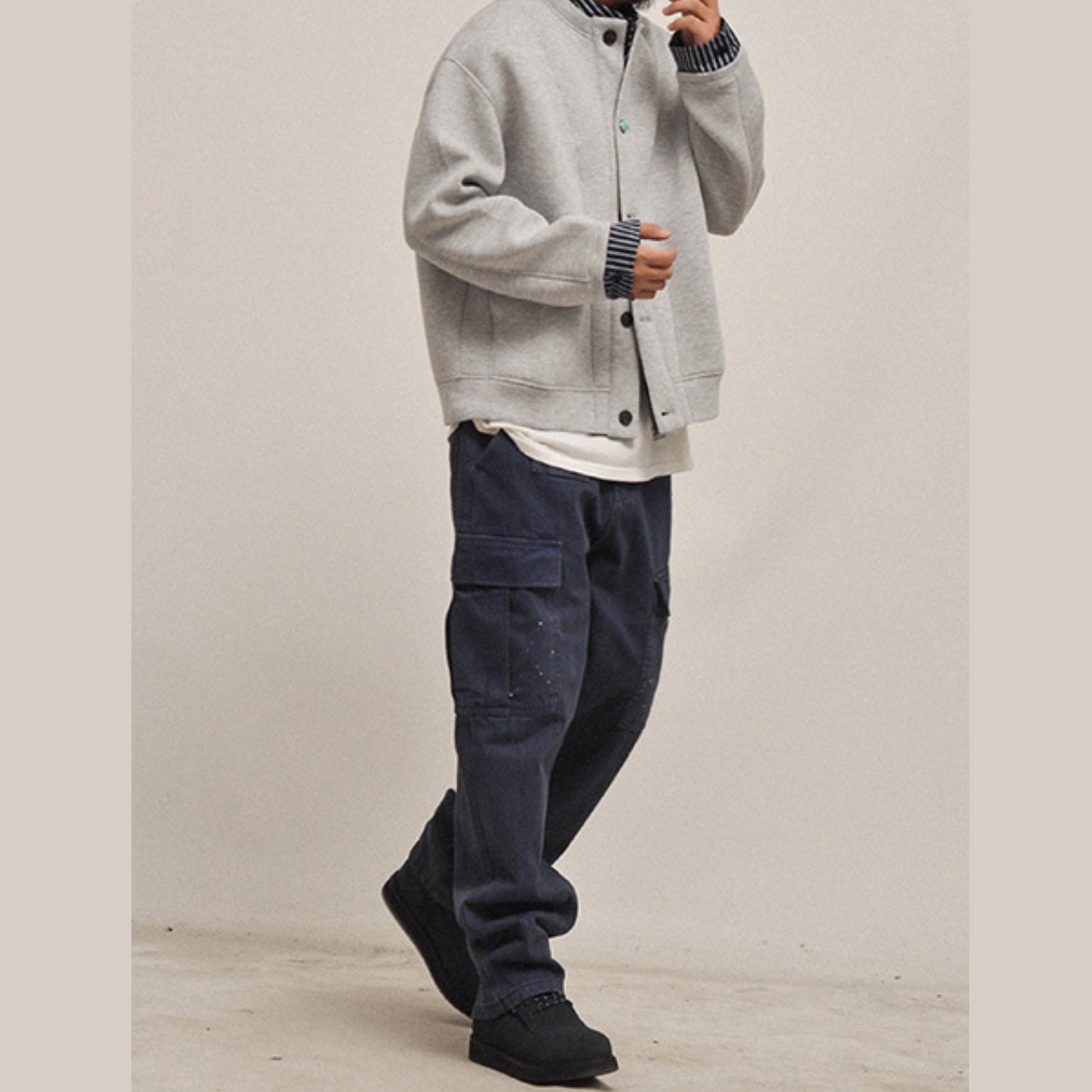 ペイントスプラッシュ ウォッシュド カーゴパンツ N3430 - 4