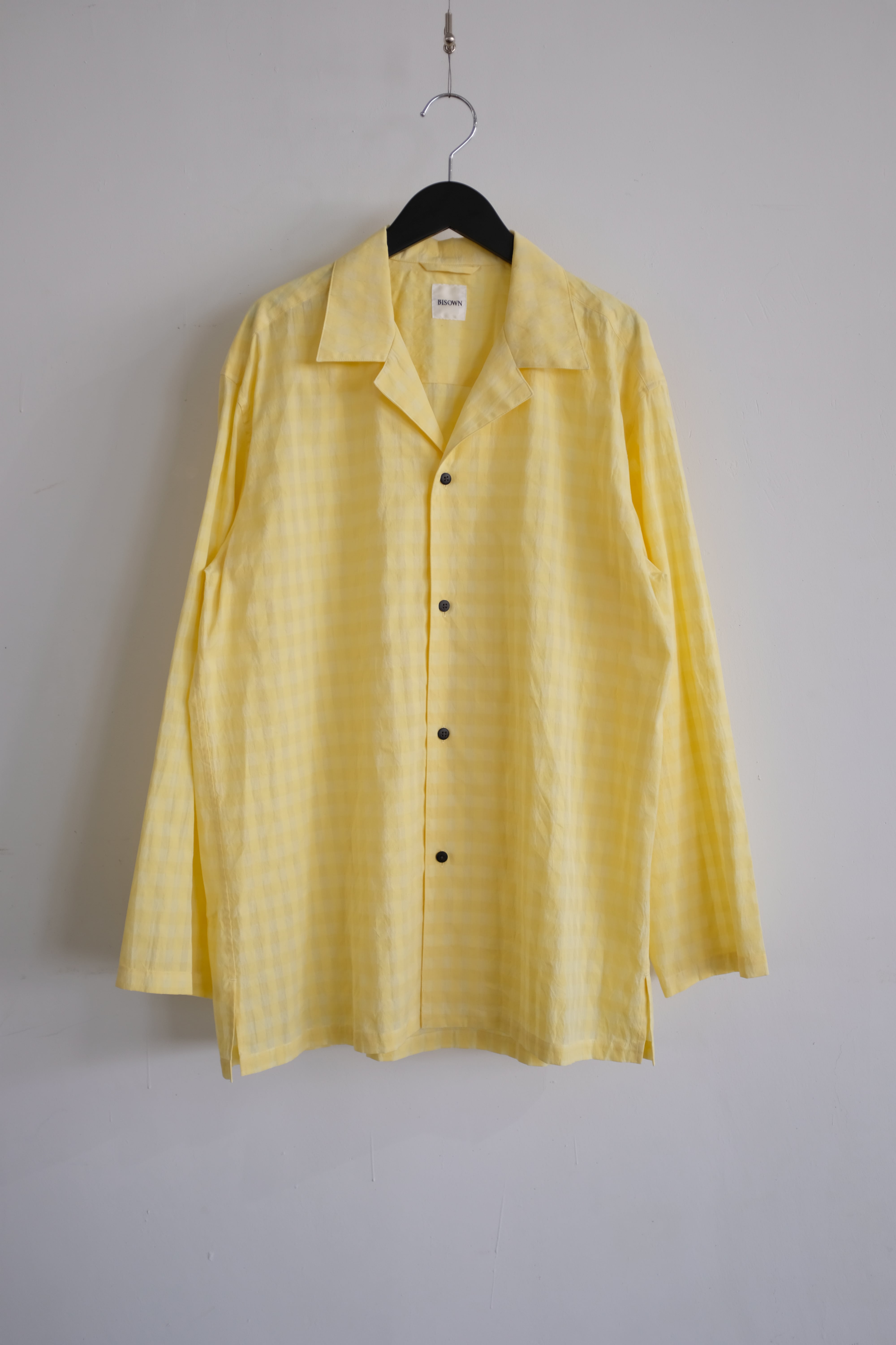 BISOWN]COTTON HIDDEN CHECK SLEEPING SHIRTS JACKET | YES-姫路の美容