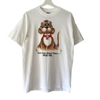 90's FASHION VICTIM Dog print Tee made in USA