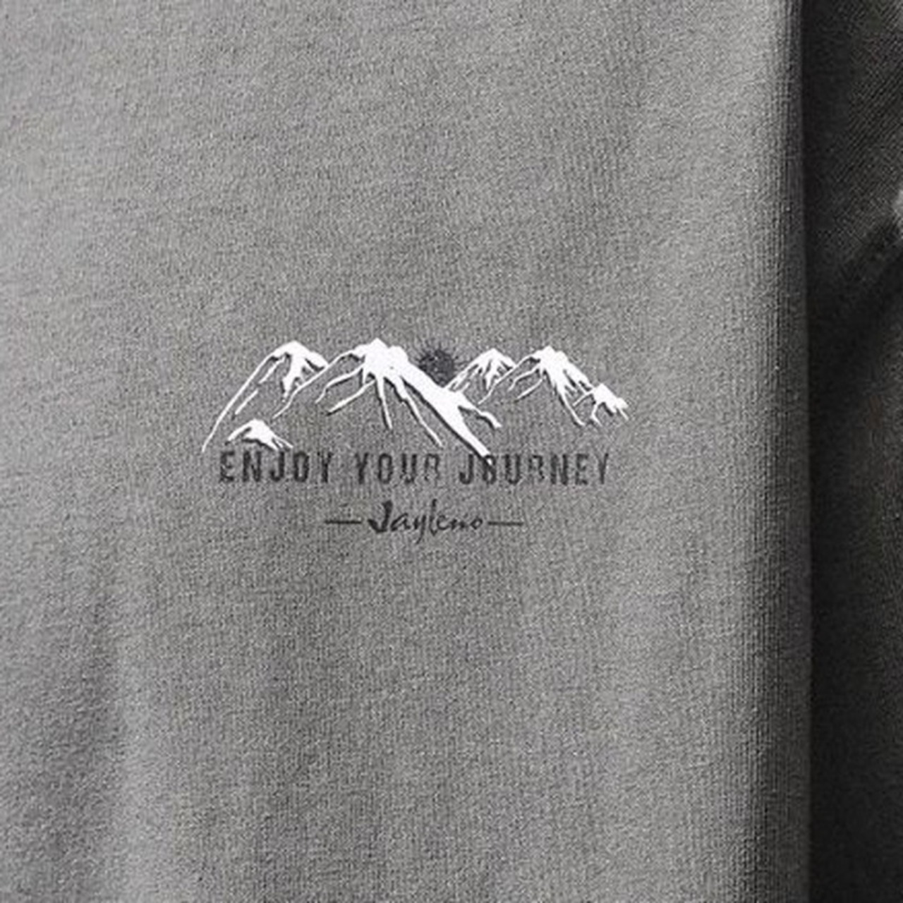 Back Print Long Sleeve Crew Neck T-Shirt ◇H0587