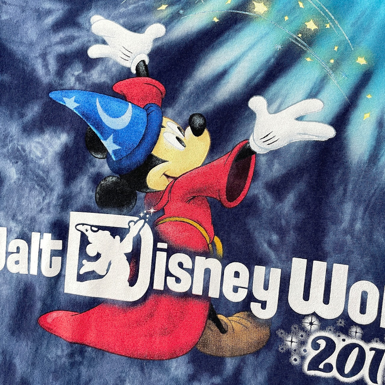 USA 古着 Tシャツ ディズニー ファンタジアミッキーマウス タイダイ 