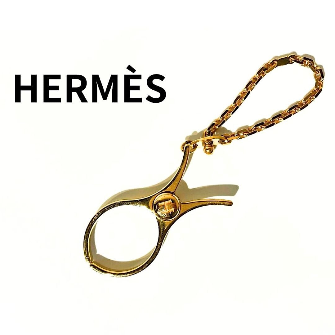 グローブホルダー【美品】HERMES エルメス 手袋ホルダー《フィルー