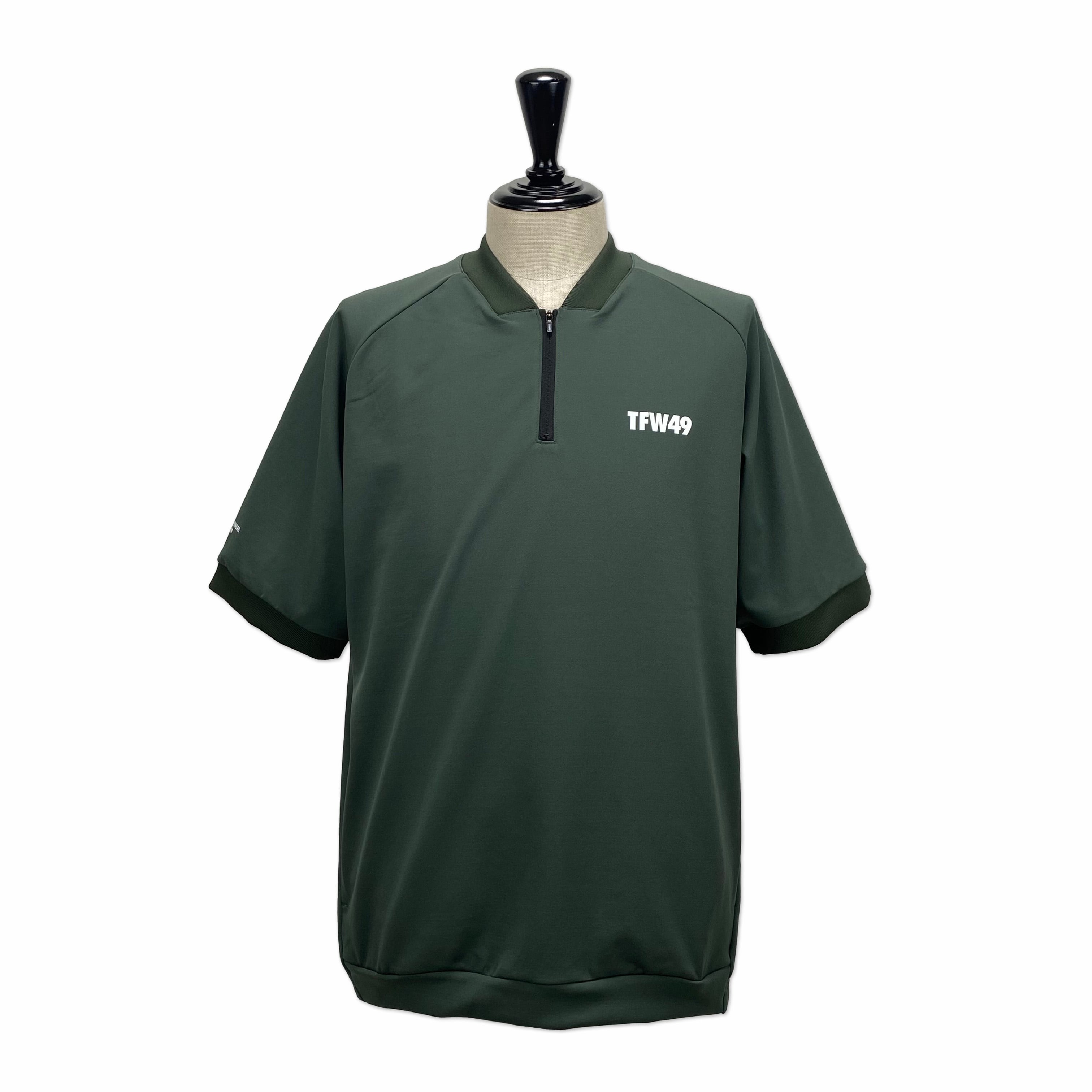 TFW49】《MEN'S》HALF ZIP SWEAT S/S CREW（S.GREEN） | Sandy GOLF