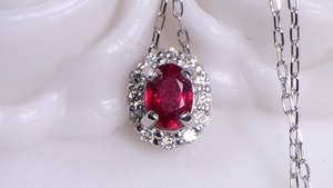 J29-9 Ptノンヒートピジョンブラッドルビーネックレス［01147670］