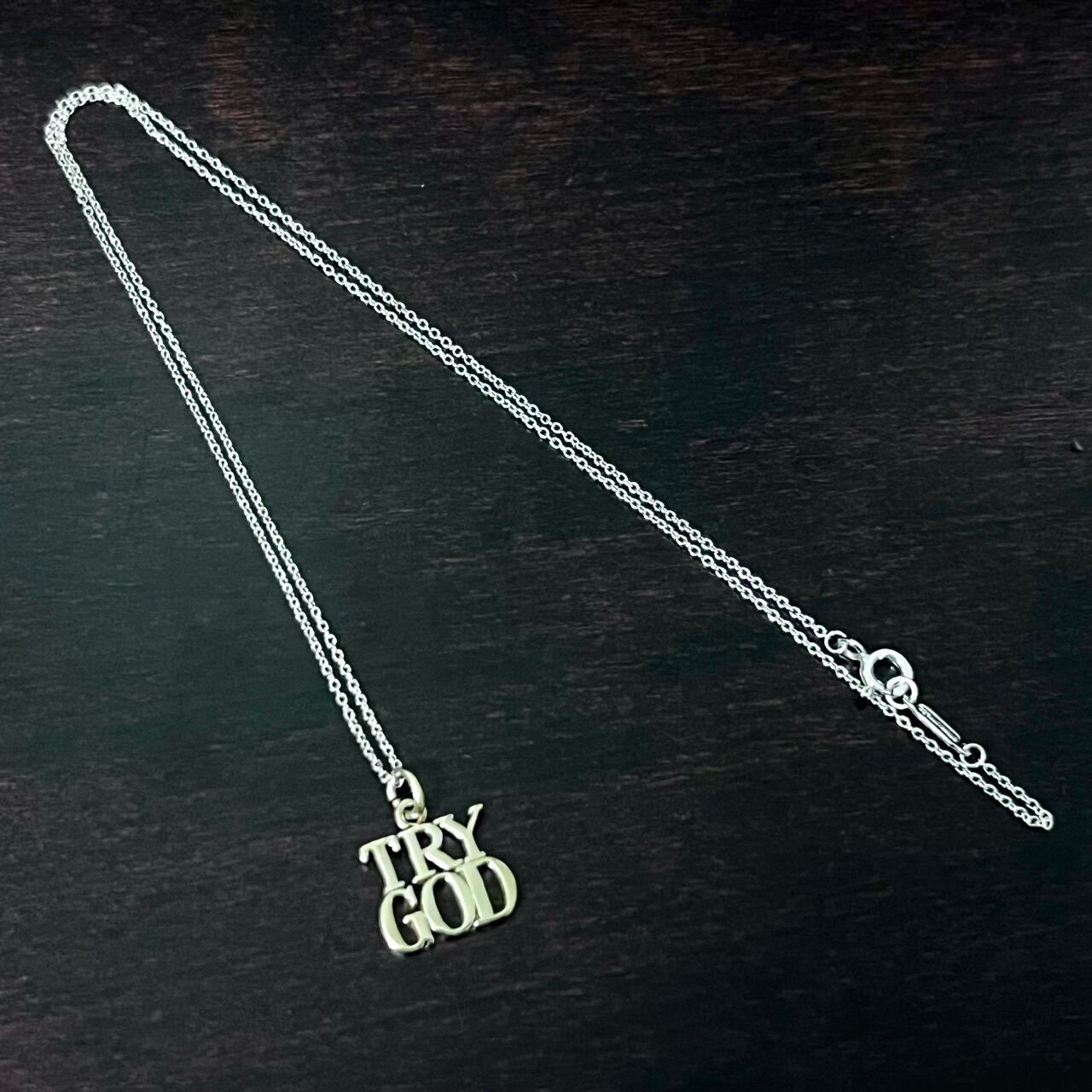 VINTAGE TIFFANY & CO. TRY GOD Charm Necklace Gold Vermeil