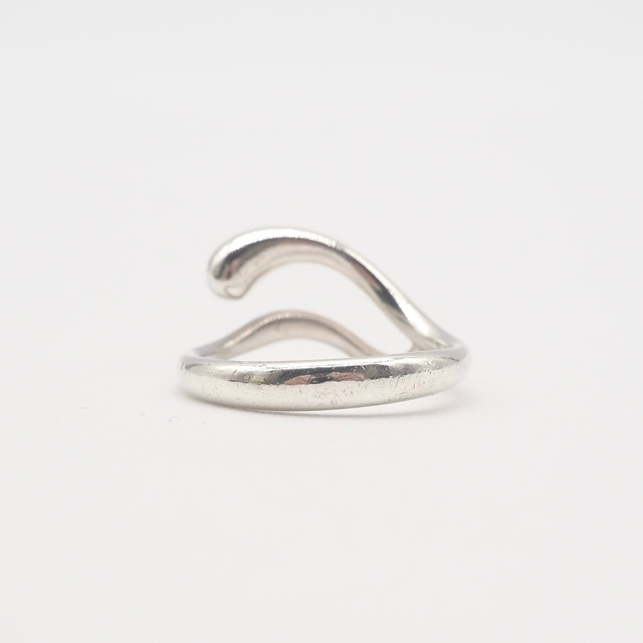 Tiffany&Co. 約9号 ティアドロップ リング シルバー925 ティファニー