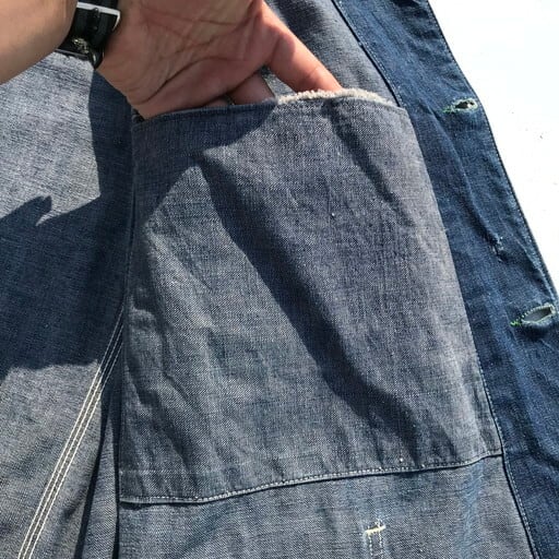 50's OSHKOSH デニムカバーオール チョアジャケット ワーク 首振り