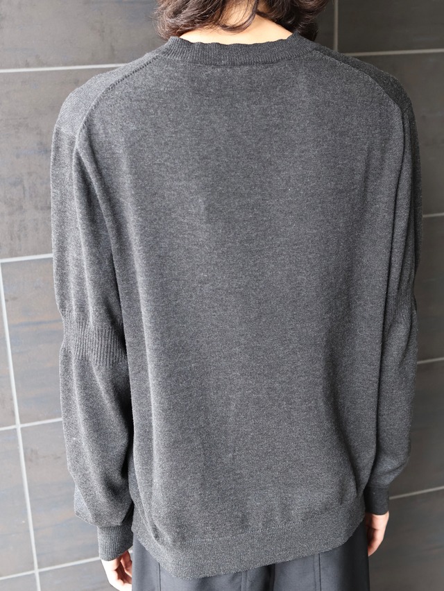 【AWARE/26AW】DOMANI V-NECK SWEATER/grey