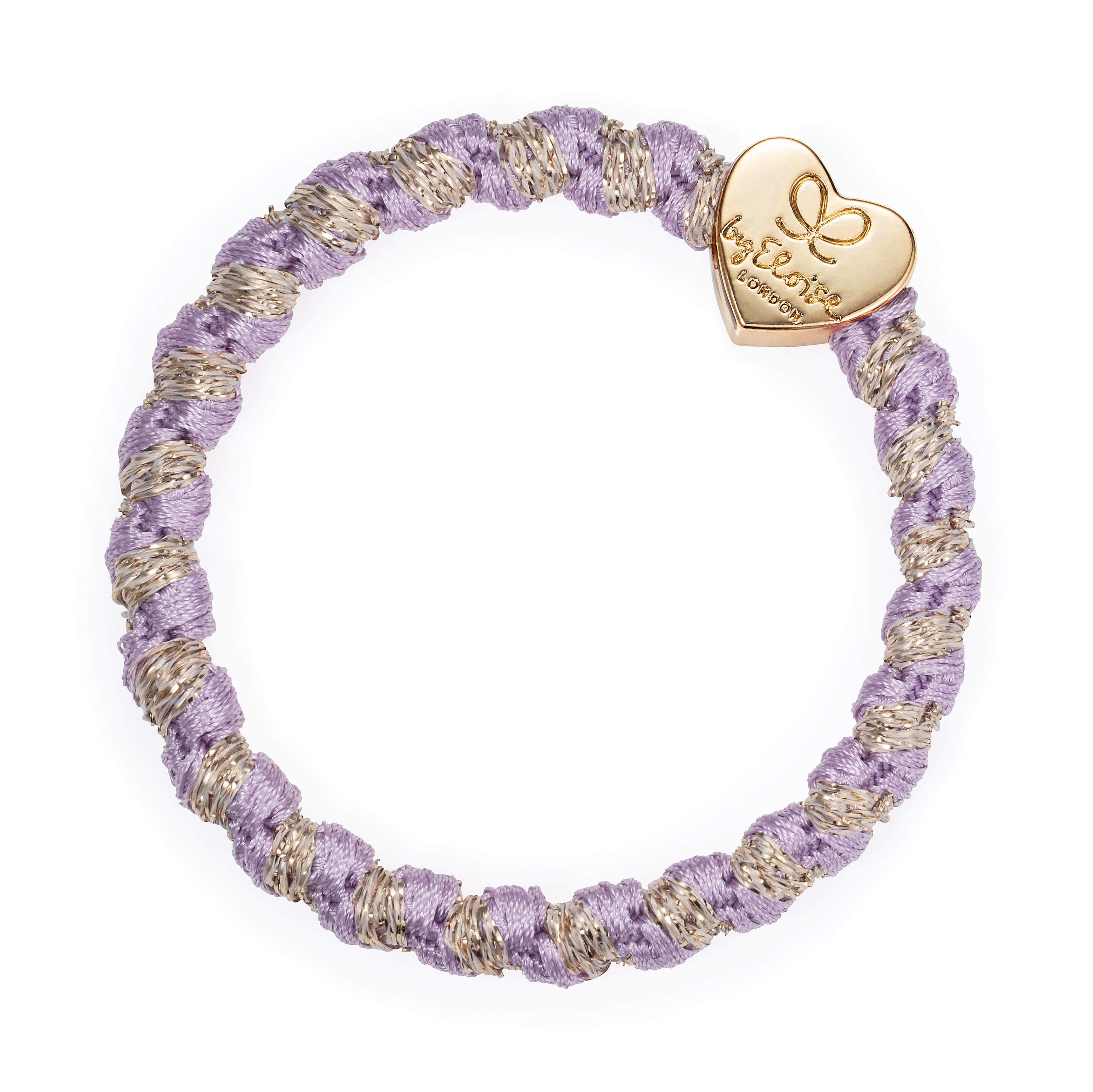 Woven Gold Heart Lavender_W-1-059