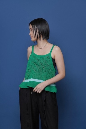 【CYAN 2026 SS Vol.2】ラインピーコックニットキャミ