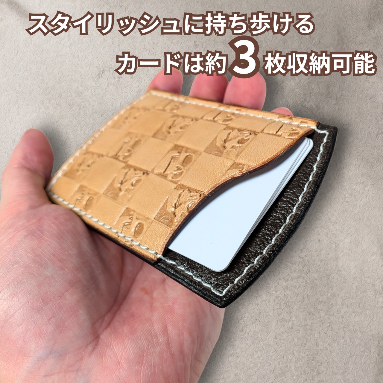 スカル刻印カードケース・画像5