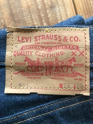 70's Levi's 501 BIG-E デニムパンツ DEADSTOCK 表記 (29×29)