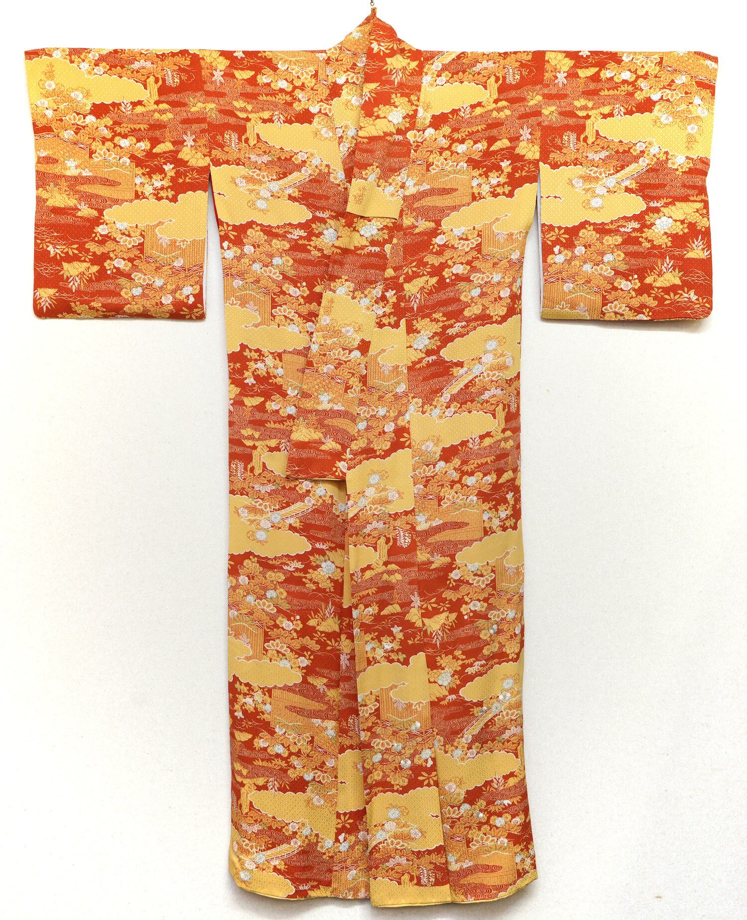 アンティーク　着物　正絹　素材 526 アンティーク着物 綸子 正絹 昭和レトロ 和装 和服 | Antique John