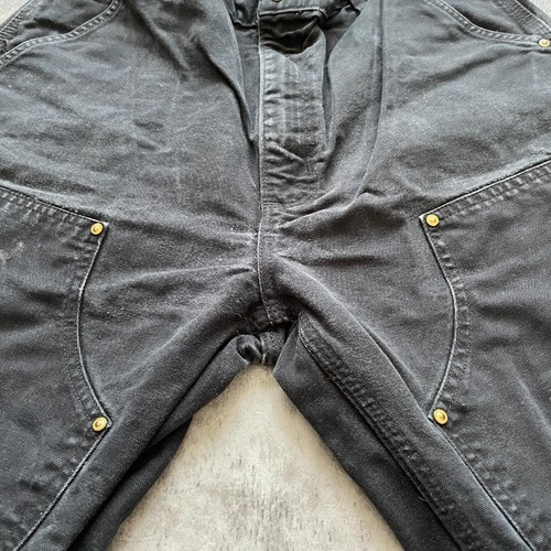 00s USA製 ブラック ダブルニー Carhartt B01 BLK w36 詳細写真7