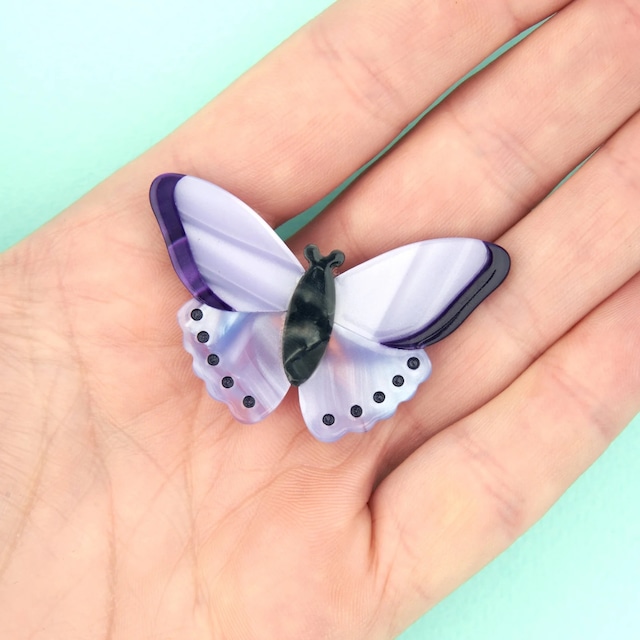 «即納» Coucou Suzette Purple Butterfly Hair Clip ククシュゼット ヘアアクセサリー