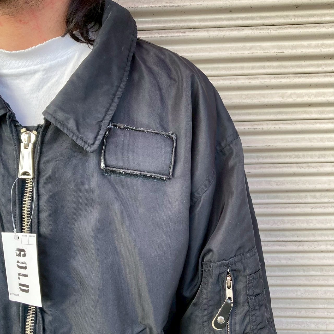 米軍 USAF アメリカ空軍 CWU フライトジャケット 民間 ネイビー