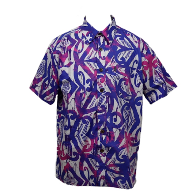 Aloha Shirt 2019 Purple × White