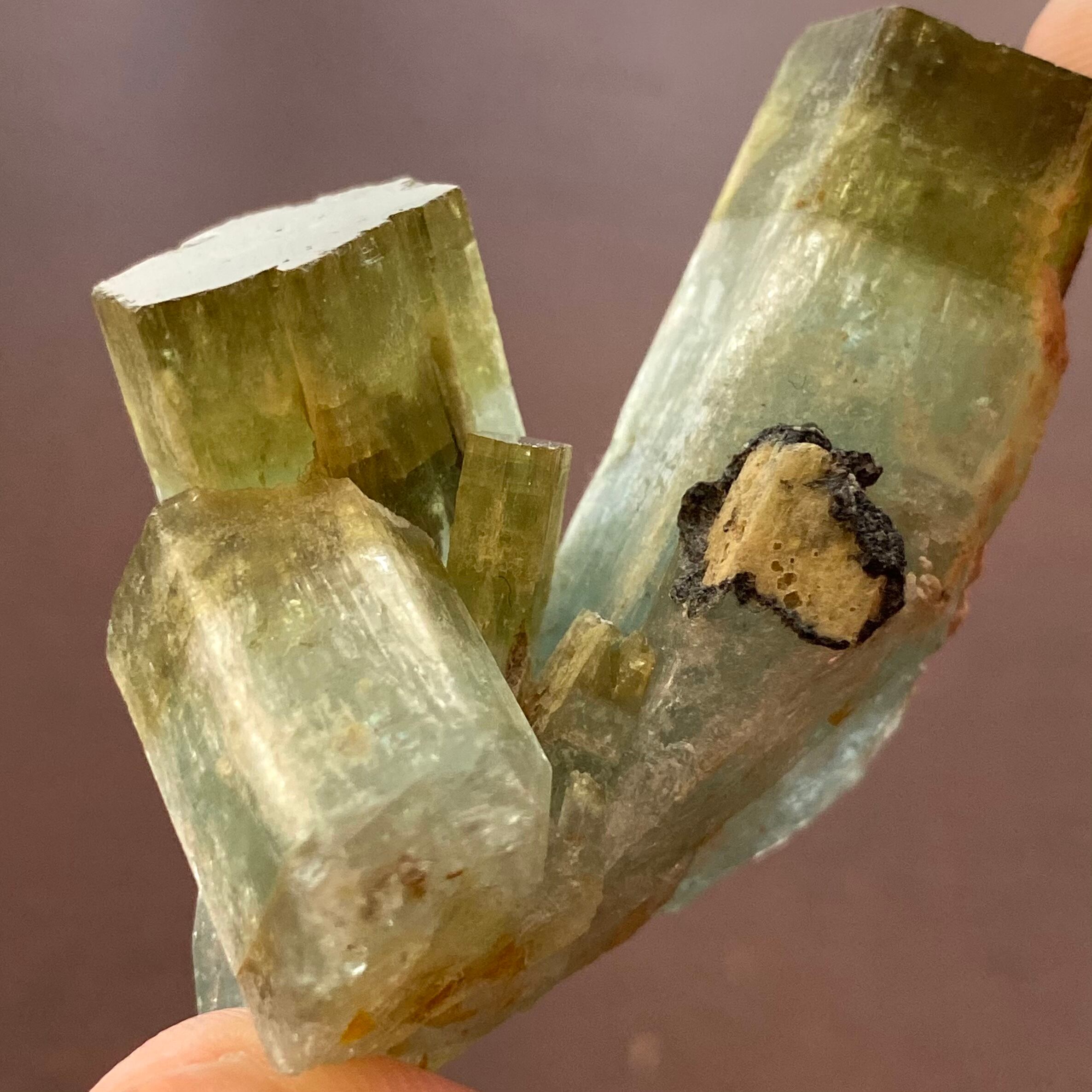 バイカラーベリル【Bi-colored Beryl】ナミビア産 | PEANUTS MINERALS