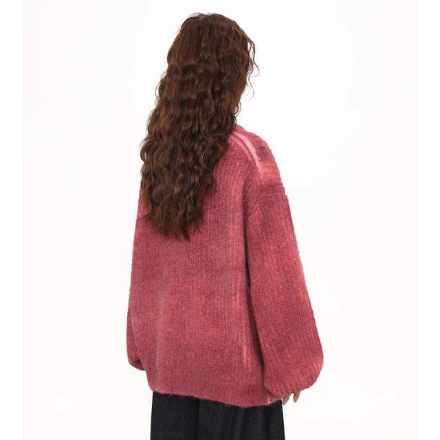 loose-fit color knit　ルーズフィットカラーニット　J1595