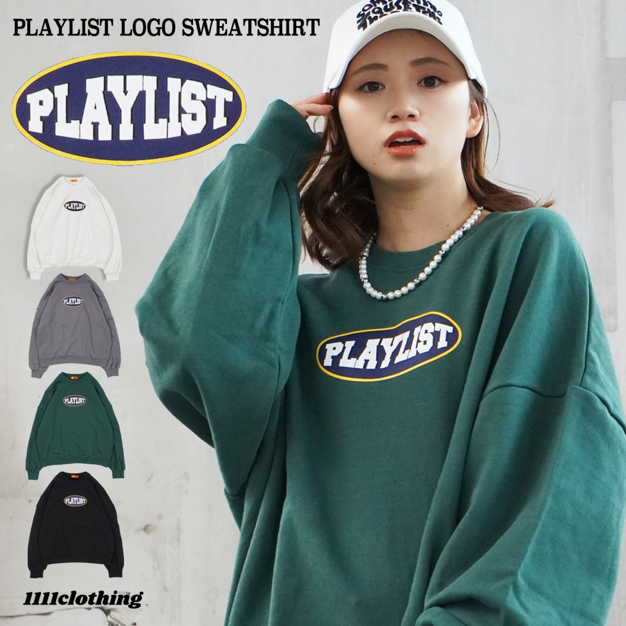 \SALE/◆PLAYLIST ロゴ スウェットシャツ◆kr-22019