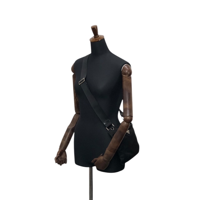 PRADA プラダ ショルダーバッグ ブラック トライアングルロゴ ナイロン vintage ヴィンテージ オールド g7nprp