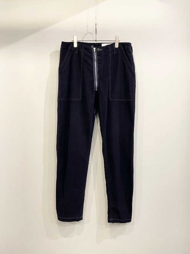 TrAnsference tapered fatigue pants - midnight garment dyed