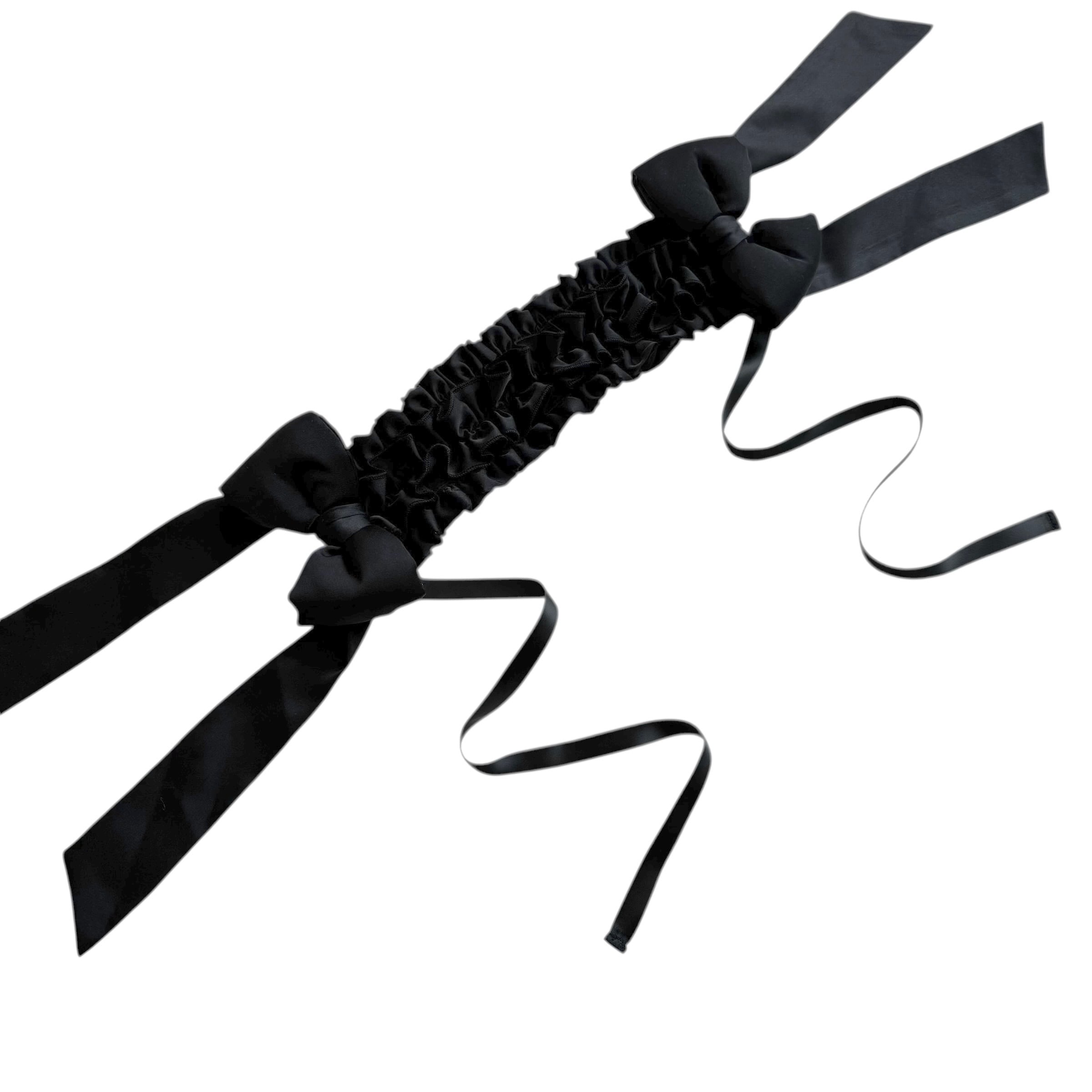 パフンリボンヘッドドレス BLACK