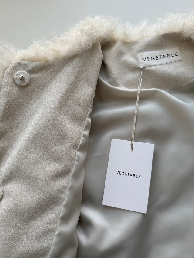 (予約) vegetable / Mellow fur jacket