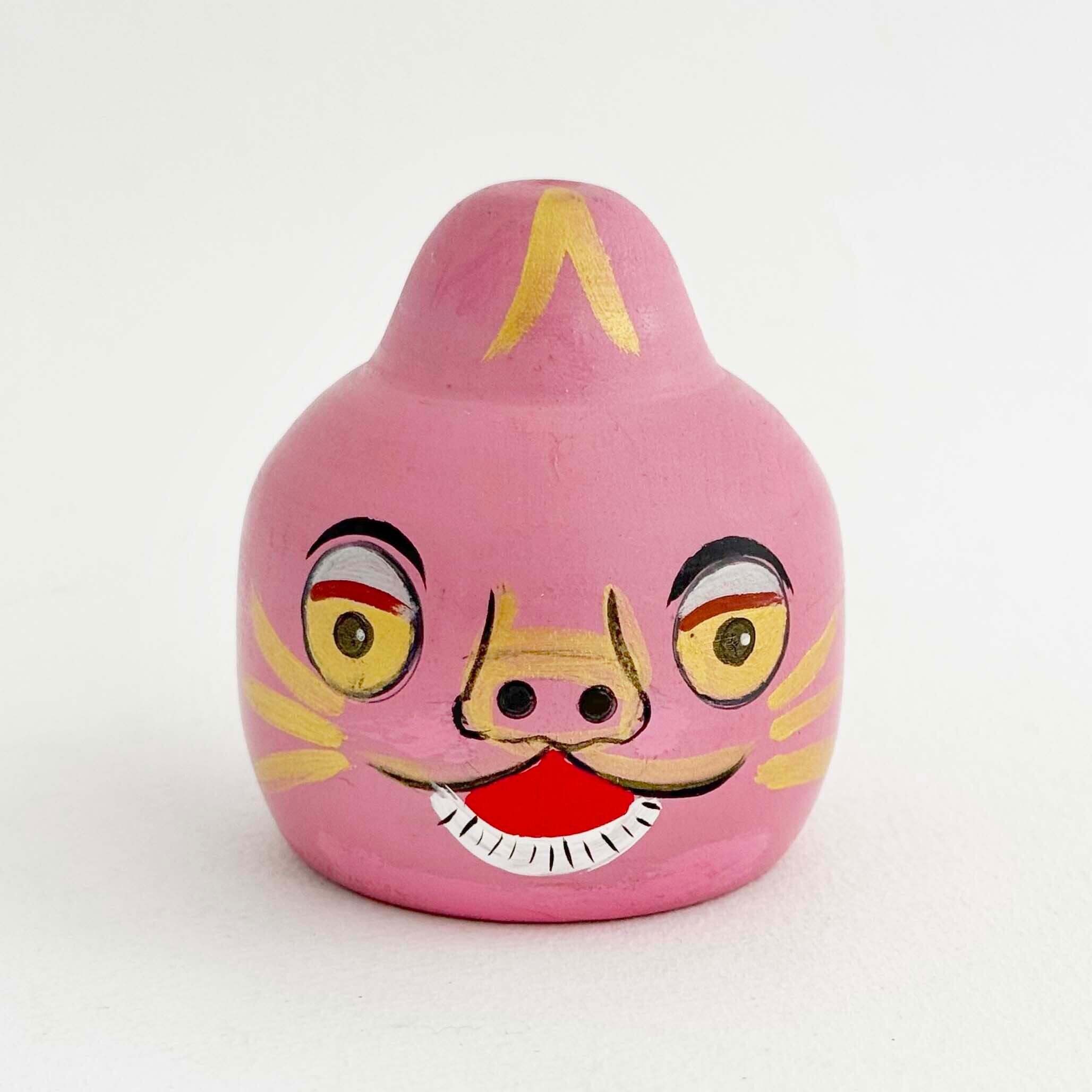 怪獣こけし（土湯系 / 近野明裕工人）えじこピンク
