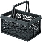 収納ボックス LFS-32BK LFS-32GR LFS-32GY LFS-32SBE 買い物カゴ スタッキング コンパクト 折りたたみ コンテナ ボックス アウトドア おもちゃ箱 かわいい おしゃれ 取っ手付