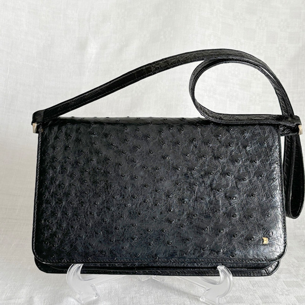 BALLY　ショルダーバッグ　オーストリッチ　ハンドバッグ　ヴィンテージ　17acd25