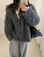 【新作５％OFF・3日間】Curly Soft Cardigan_4colors